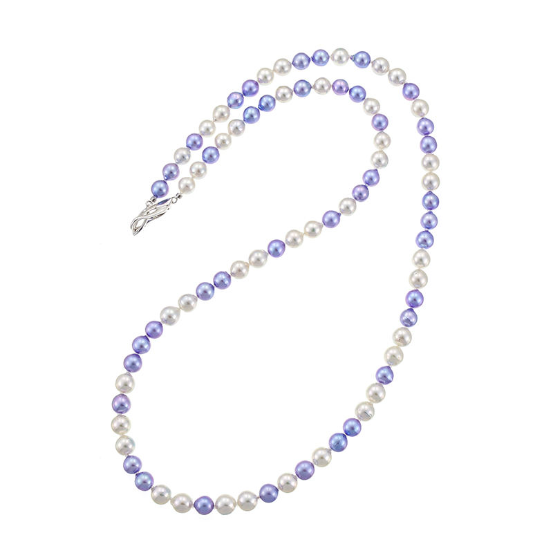 GSTV PT850 越物 アコヤ真珠 デザイン ネックレス 約45cm パール GSTV PT850 越物 アコヤ真珠 デザイン ネックレス 約45cm パール