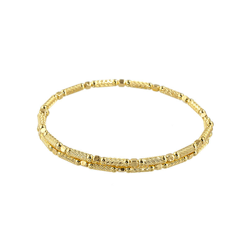 GSTV K18PGシャインカット5連フリーバングル(未使用品) GSTV k18 YG