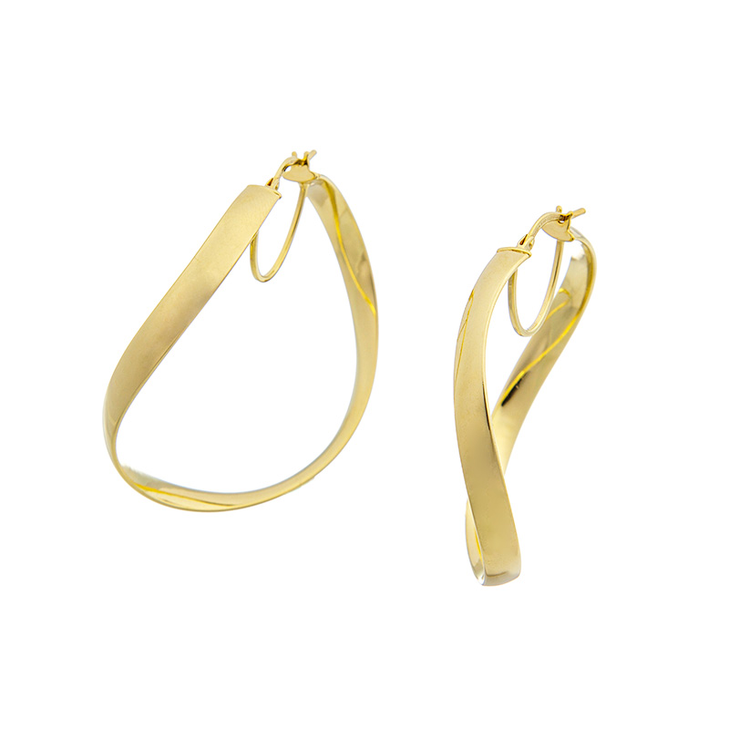 gstv 2be GOLD フープピアス18k 金美品トゥービーゴールド