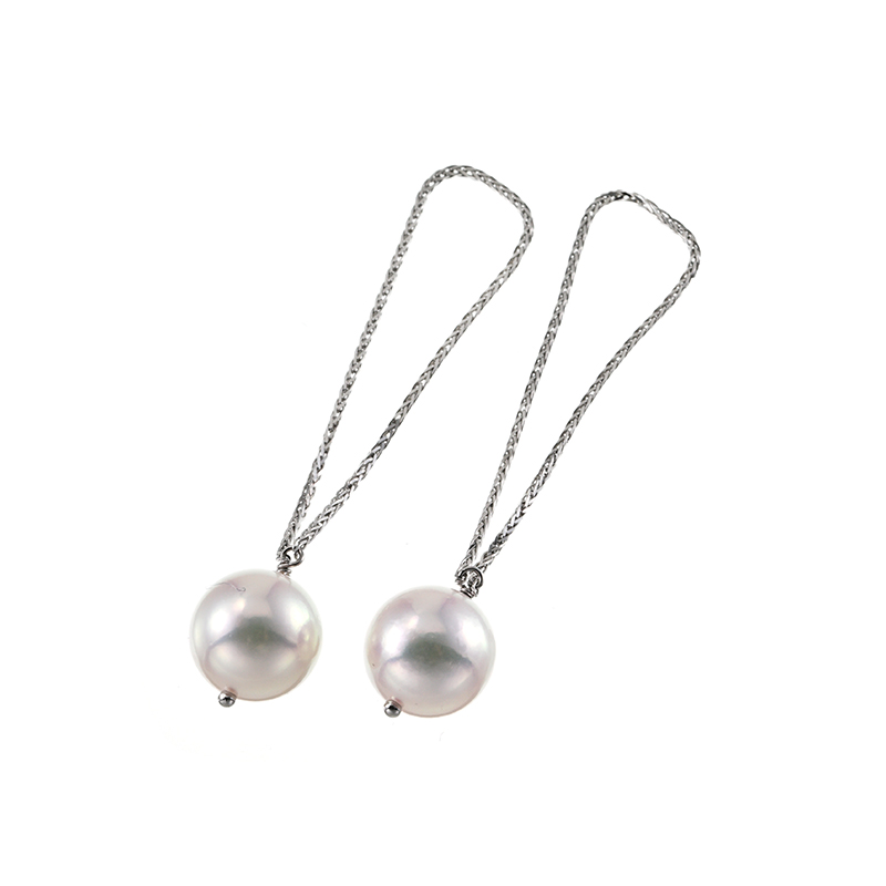 PT850 アコヤ真珠 スピガチェーン チャーム P 約8.0mm