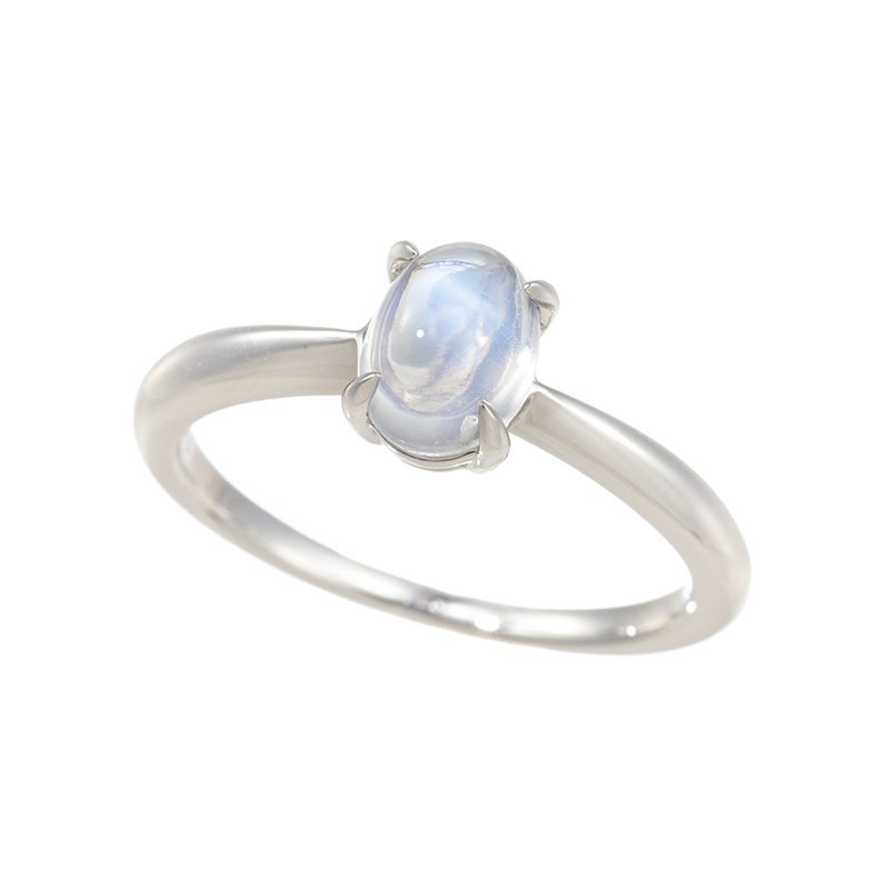 PT950 スリランカ産ロイヤルブルームーンストーン リング MO 約1.00ct 
