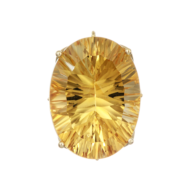 K18YG シトリン ペンダントトップ CI 約7.00ct 