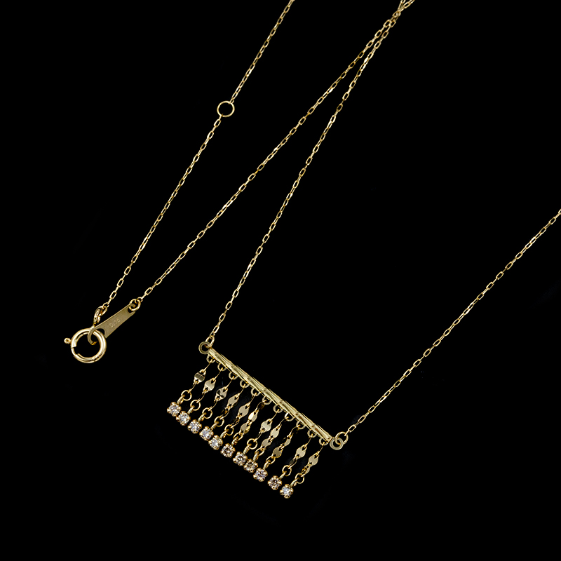 K18YG ブラウンダイヤモンド ネックレス BRD 約0.15ct