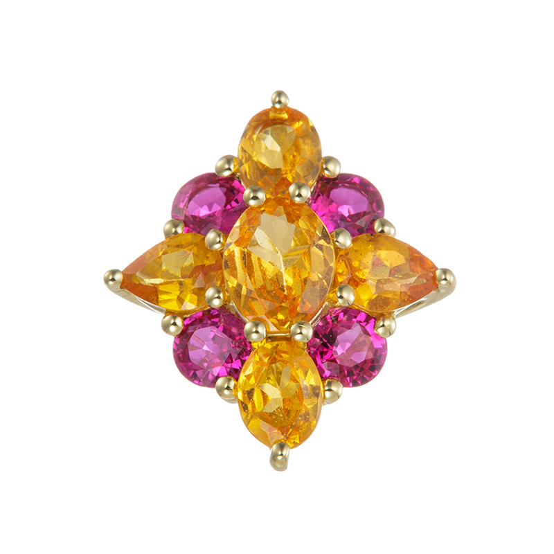 GSTV K18YGルビーペンダントトップ