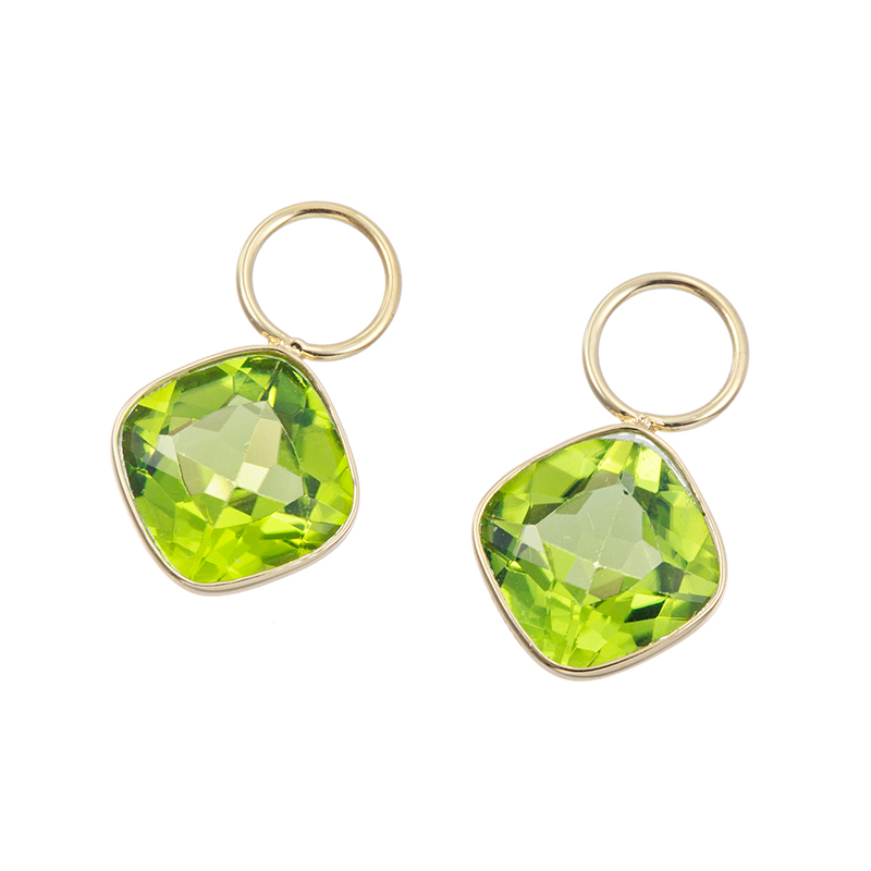 K18YG ペリドット チャーム PE 約2.00ct 