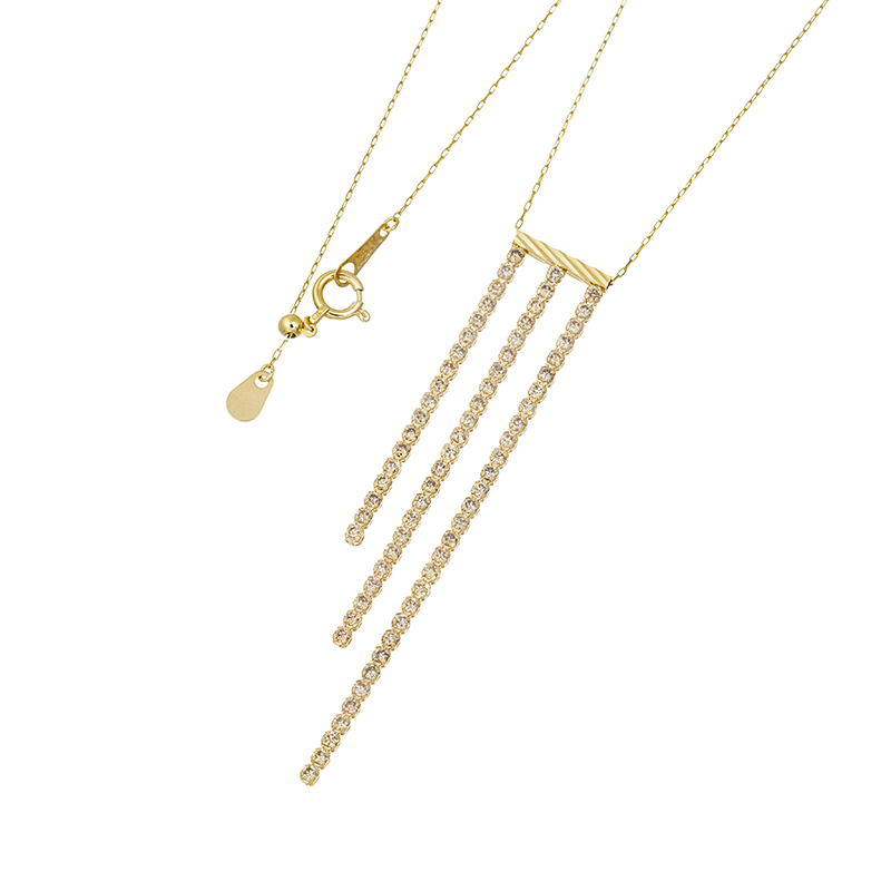 GSTV K18YG ブラウンダイヤモンド ネックレス BRD 約1.00ct 