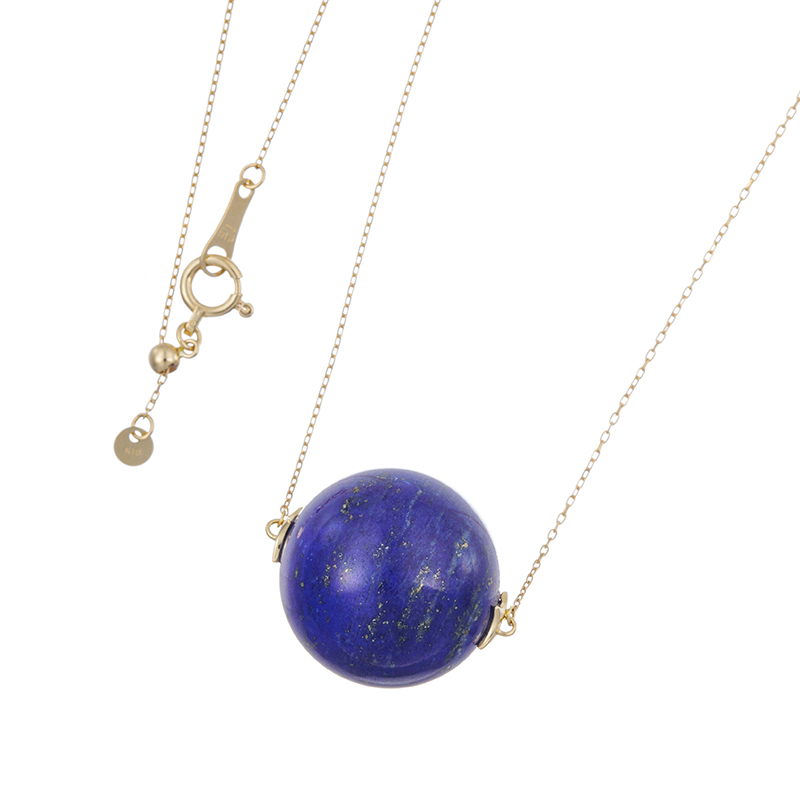 K18YG ラピスラズリ ネックレス LA 約30.00ct