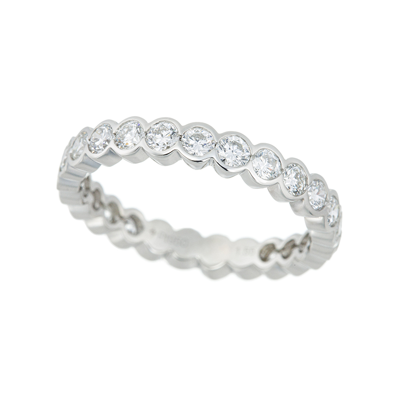 PT950 ダイヤモンド(リリーダイヤカット) フルエタニティーリング ＃16