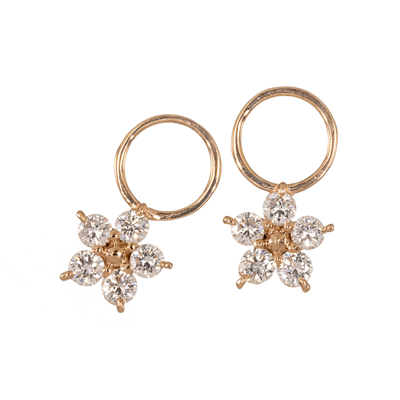 とても貴重　GSTV完売！K１８PGダイヤモンド朝桜チャーム 商品詳細 ｜ JEWELRY SQUARE