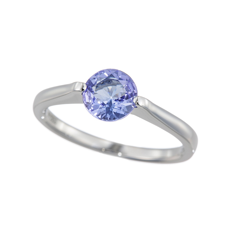 PT950 タンザナイト リング TA 約0.80ct 