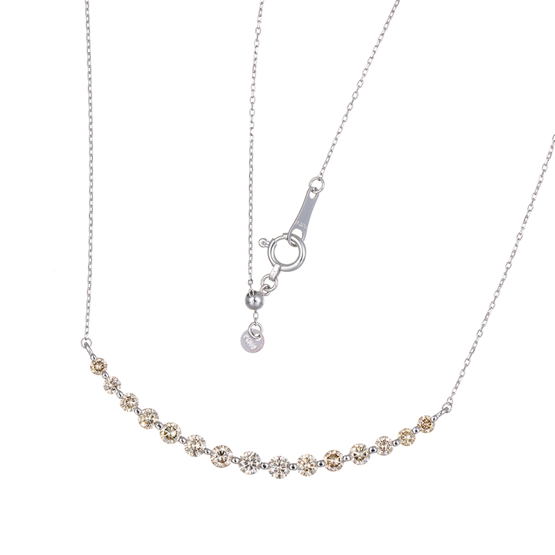 PT950/PT850ブラウンダイヤモンドネックレス BRD約1.05ct GSTV PT950/PT850 ブラウンダイヤモンド ネックレス BRD 約1.00ct