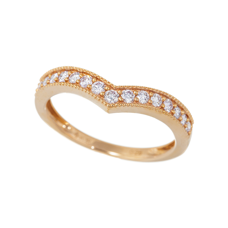 K18PG ピンクダイヤモンド リング PD 約0.25ct 