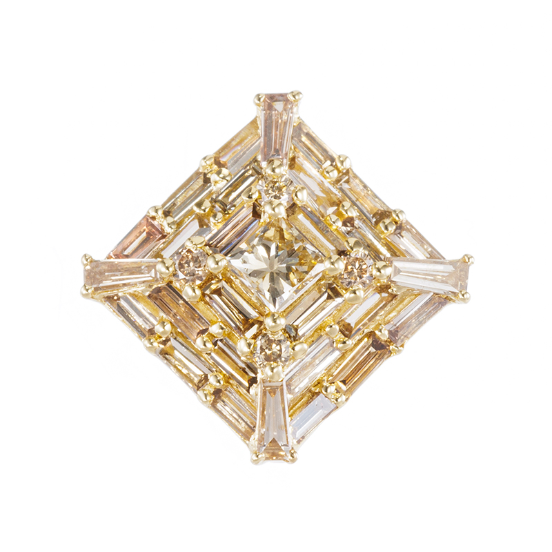 GSTV K18YG ブラウンダイヤモンド スパークル ペンダントトップ BRD 約  