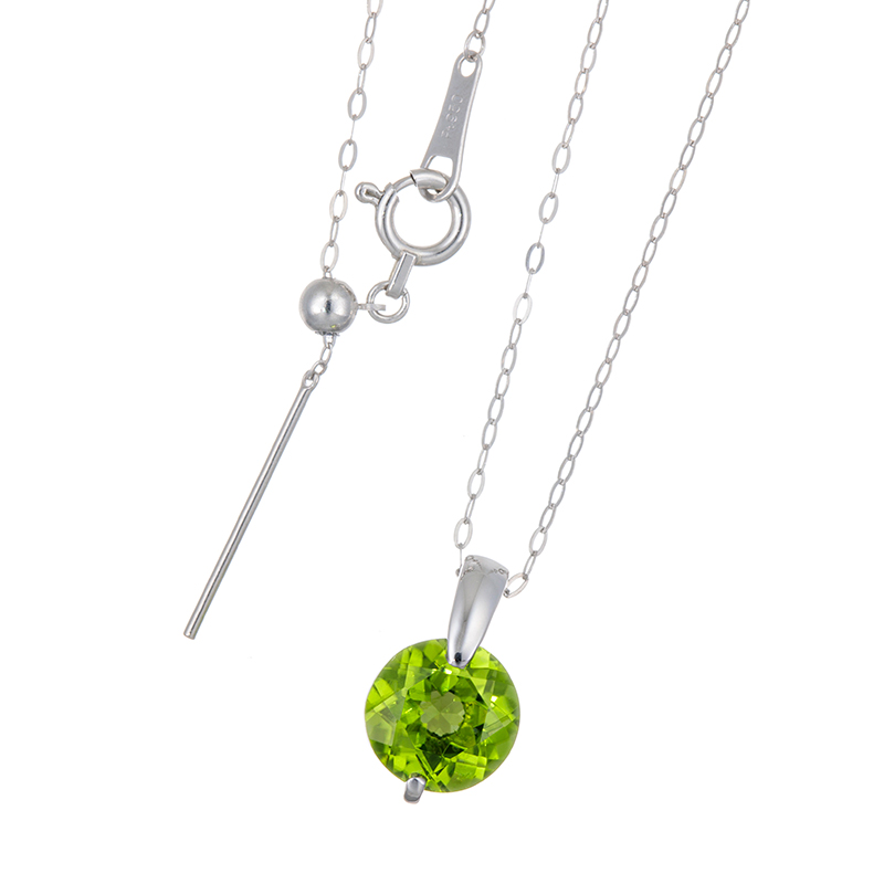 PT950 ペリドット ネックレス PE 約1.50ct
