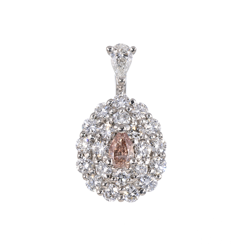 PT900 0.1CT ピンクダイヤモンドネックレス – CSHELL