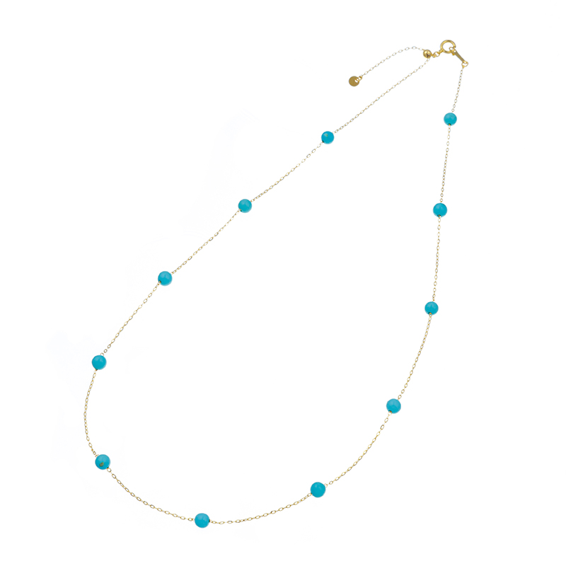 GSTV K18YGスリーピングビューティーターコイズ(スタビライズ  