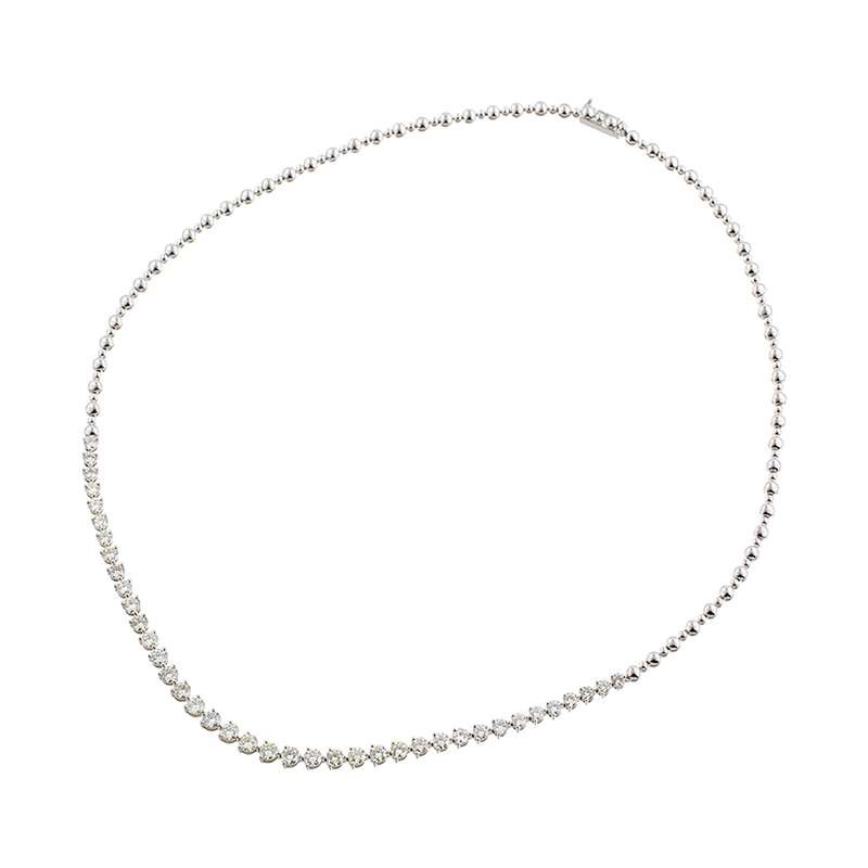 PT950 ダイヤモンド Elena 楽ラスプ ネックレス D 約4.50ct 