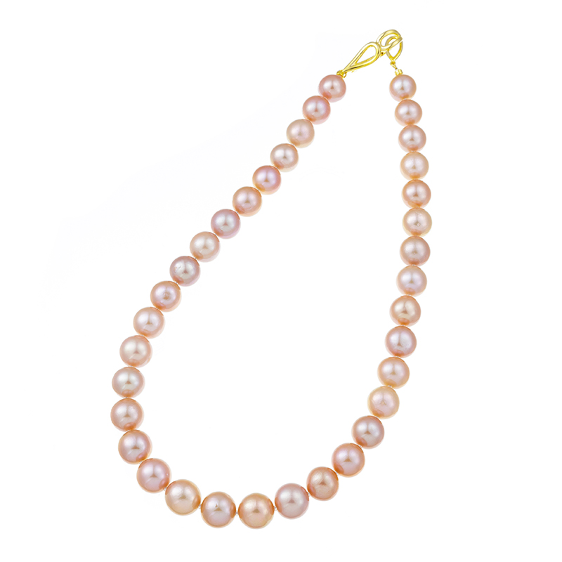 GSTV SV 有核淡水真珠 ナチュラルアプリコットカラー デザイン  