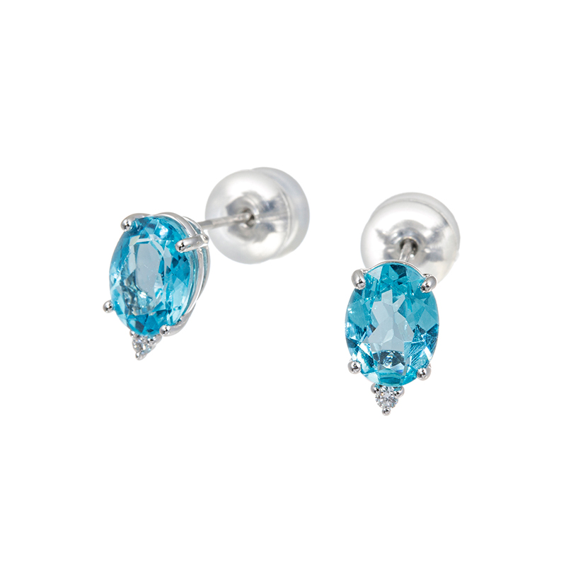 GSTV PT950 アパタイト ダイヤ ピアス APA 約2.00ct D 約0.02ct 