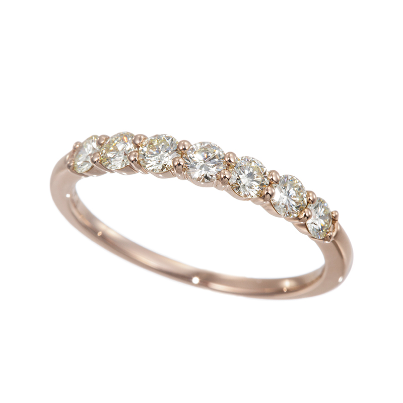 1円～ K18PG ダイヤモンド フラワー リング D0.50ct SELBY ダイヤモンドフラワーモチーフリング D0.50ct 約13号&frasl;約1.5g