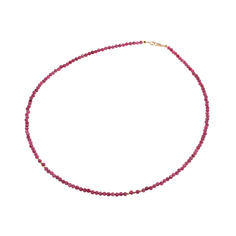 K18YG ルビー ネックレス RB 約32.00ct