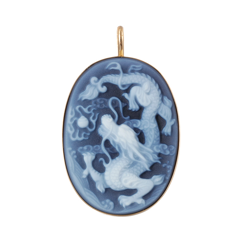 【ドイツ製メノウカメオ】K18 ペンダントトップ 芸術的なジュエリー ドイツ製メノウカメオ】K18 ペンダントトップ 芸術的なジュエリー