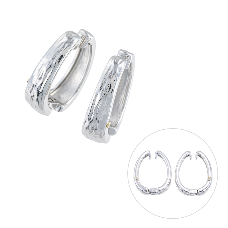 fullpier SV/K18YG ダイヤモンド ピアリング D 約0.014ct