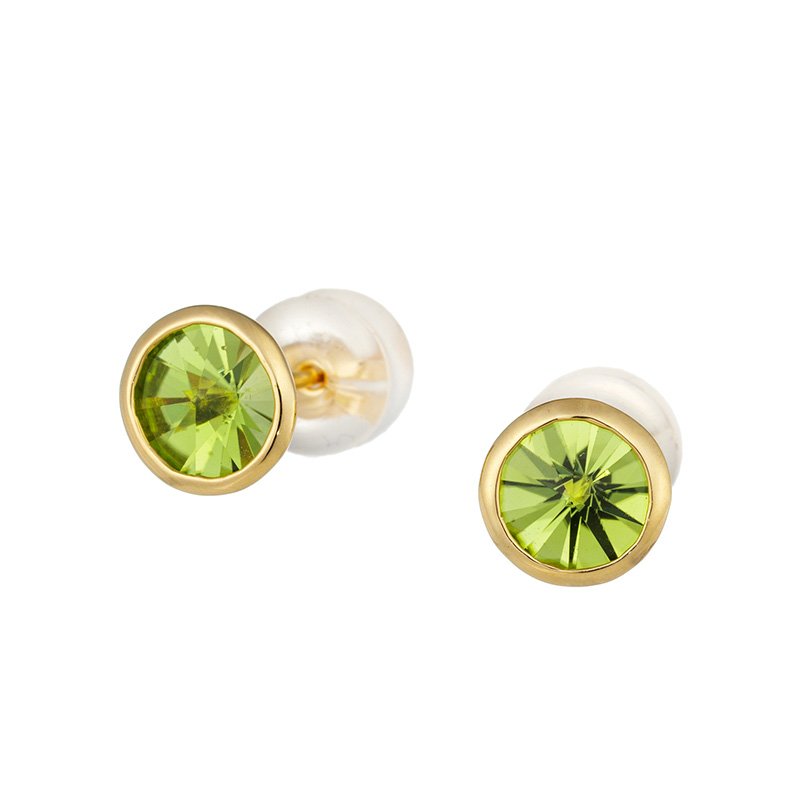 GSTV K18YG スピリットサンカット ペリドット ピアス PE 約1.30ct
