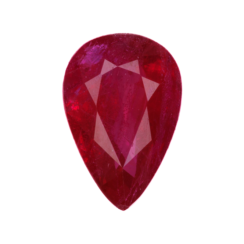 ミャンマー産非加熱パープリッシュレッドルビー ルース RB 0.530ct