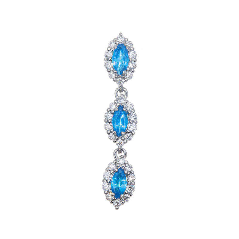 純プラチナ アパタイト ダイヤ ペンダントトップ APA 約0.24ct D 約0.18ct 