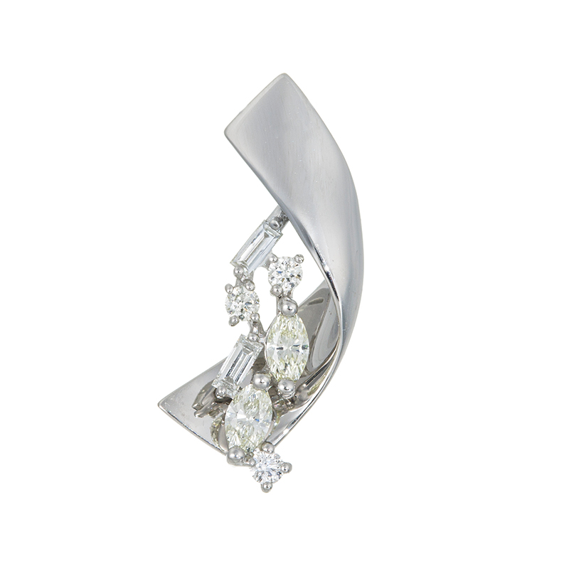 PT950 ダイヤモンド Soie ペンダントトップ D 約0.16ct