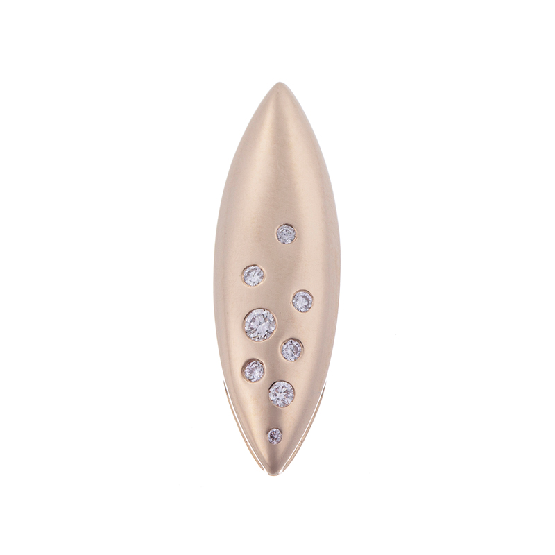 K18PG ピンクダイヤモンド 花筏 ペンダントトップ PD 約0.05ct