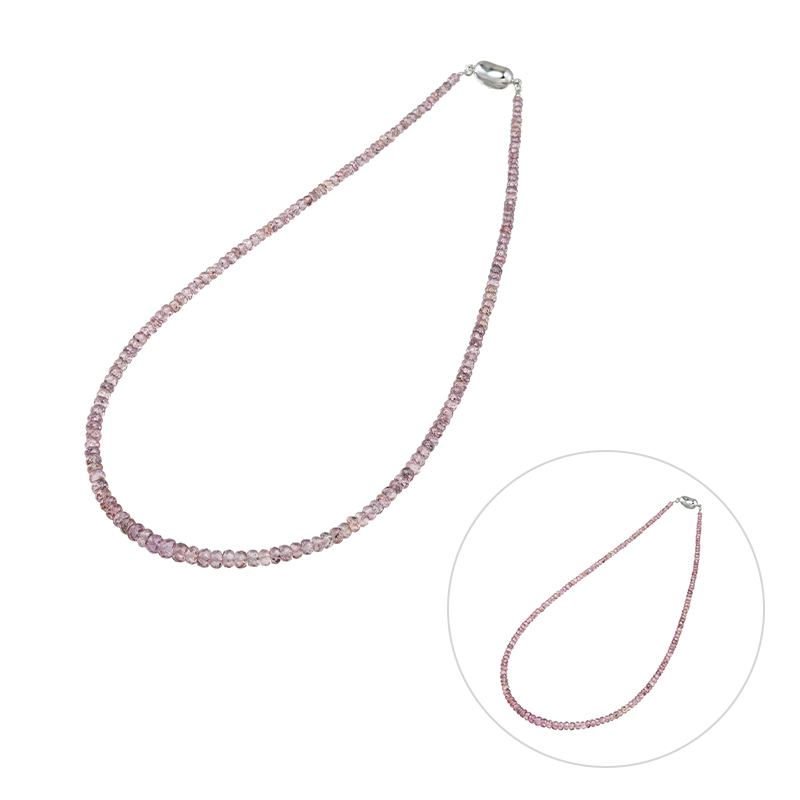 SV カラーチェンジガーネット ネックレス CG 約65.00ct