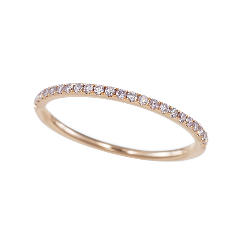 K18PG ピンクダイヤモンド リング PD 約0.15ct