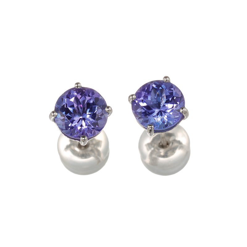 PT950 タンザナイト エターナル ピアス TA 約1.60ct