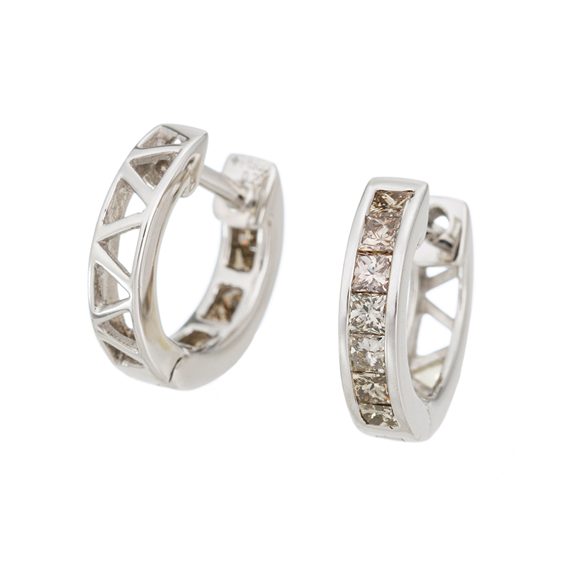 PT950 ブラウンダイヤモンド Lindo ピアス BRD 約0.40ct