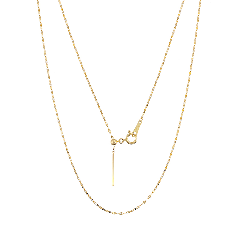 K18YG ファイニストペタル ネックレス 長さ：約45cm 重量：約0.8g