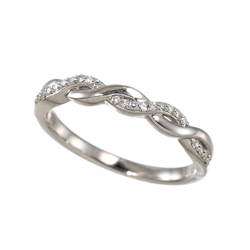 PT950 シングルカットダイヤモンド Tsuｍugi リング D 約0.06ct 