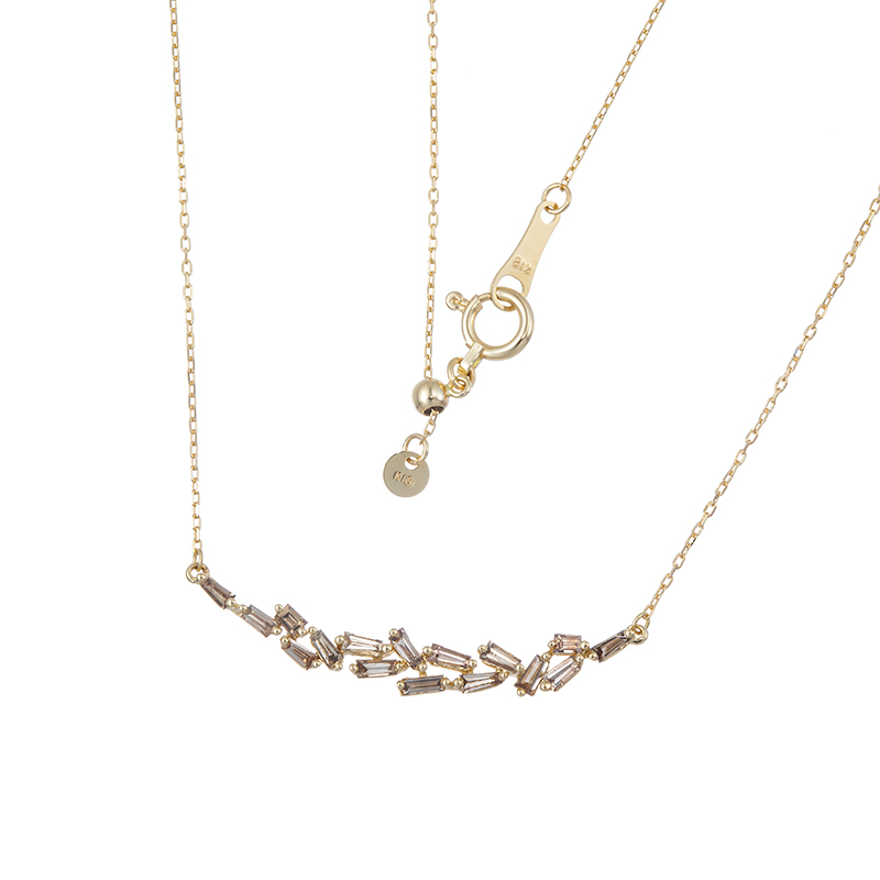 K18YG ブラウンダイヤモンド ネックレス BRD 約0.35ct 
