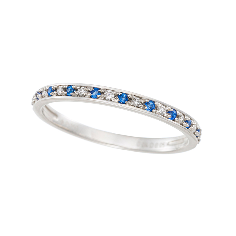 PT950 アウイナイト ダイヤ リング HA 約0.04ct D 約0.05ct