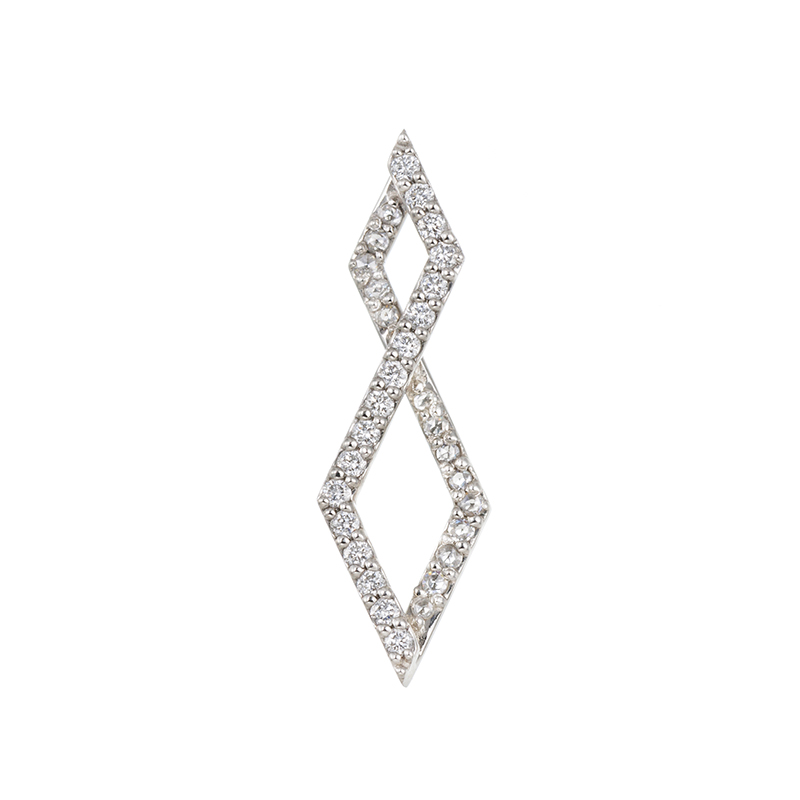 PT950ダイヤモンド＆ローズカットダイヤペンダントトップD約0.13ctD約0.05ct