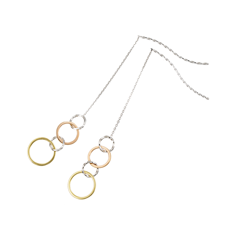 PT950/K18YG/PG ピアス 