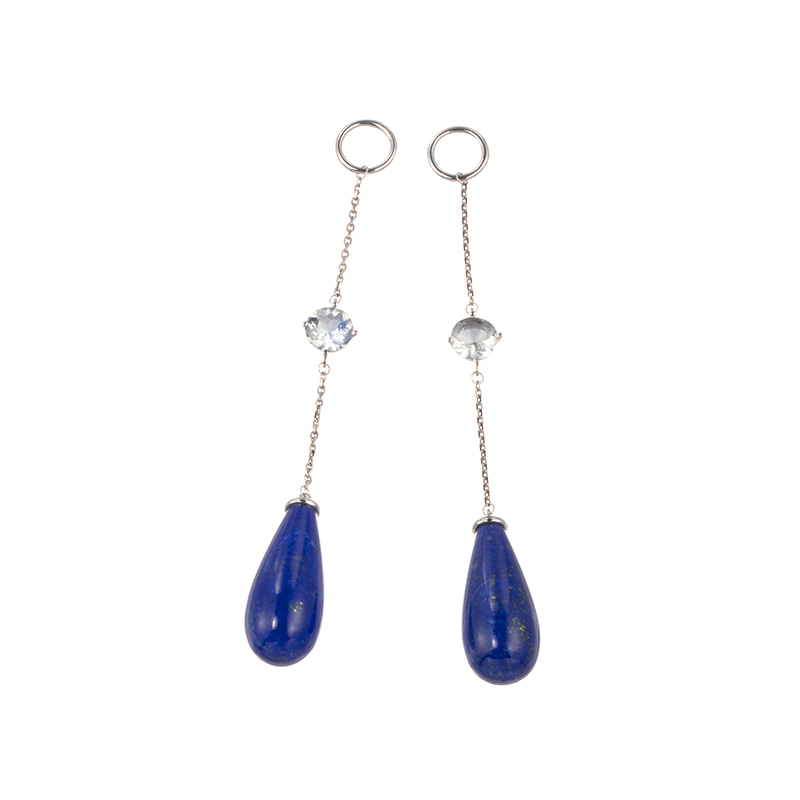 PT950/PT850ラピスラズリレインボームーンストーンチャーム