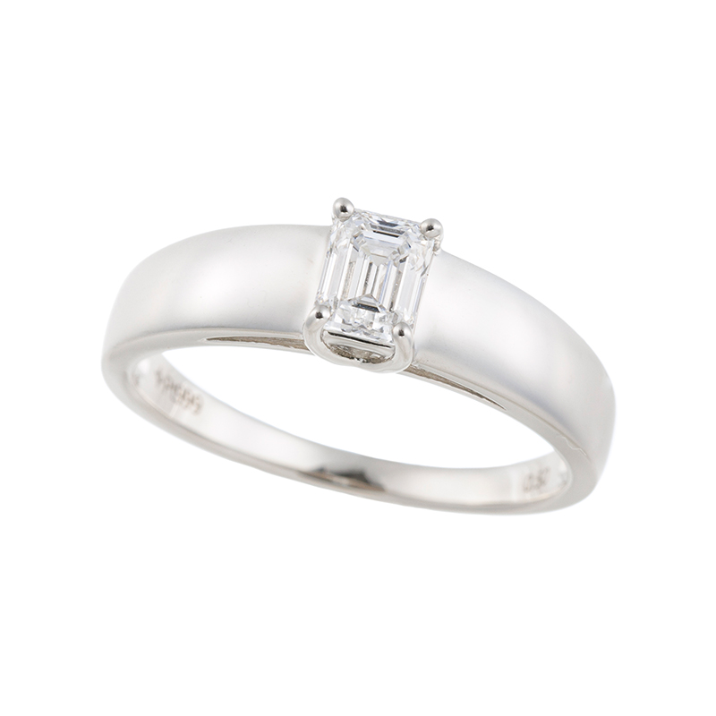 純プラチナ Dカラーダイヤモンド リング D 約0.50ct(D SI1)