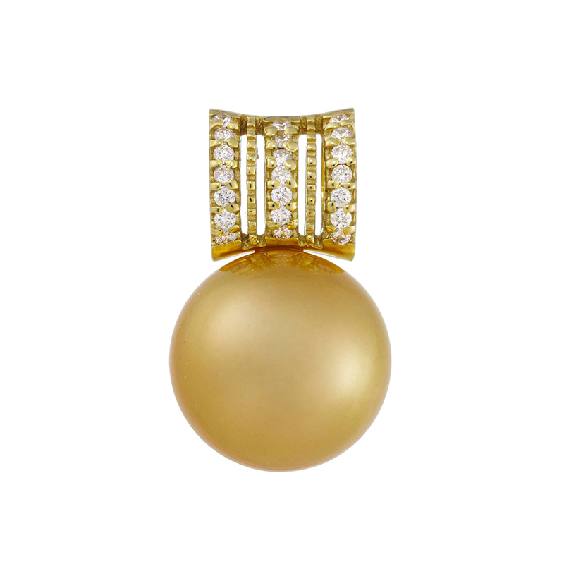 GSTV　Ｋ１８ＹＧ　白蝶真珠 ナチュラルゴールデン チャーム 5089760.jpg