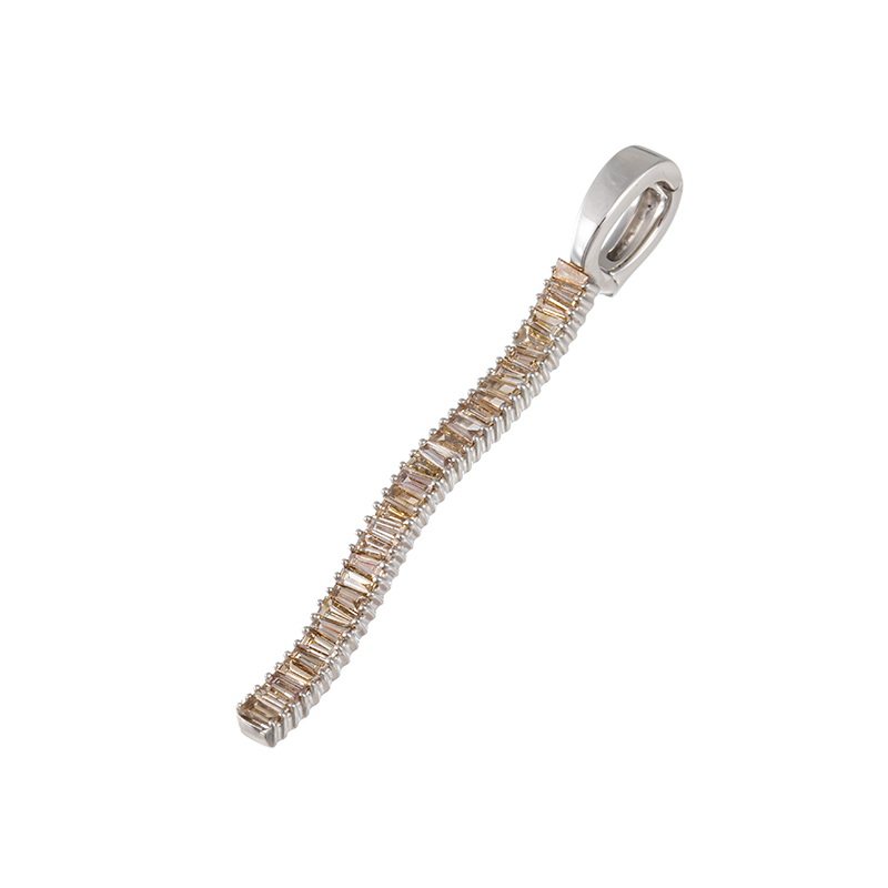PT950 ブラウンダイヤモンド ウェービング ペンダントトップ BRD 約0.50ct