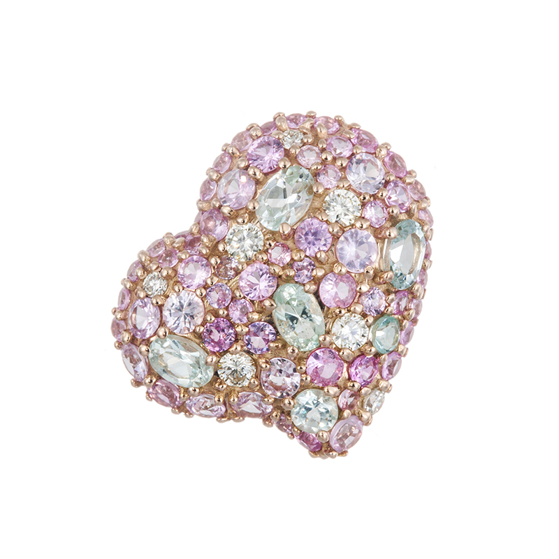 K18PG ピンクサファイア コーネルピン(ミントカラー) ダイヤ ペンダントトップ