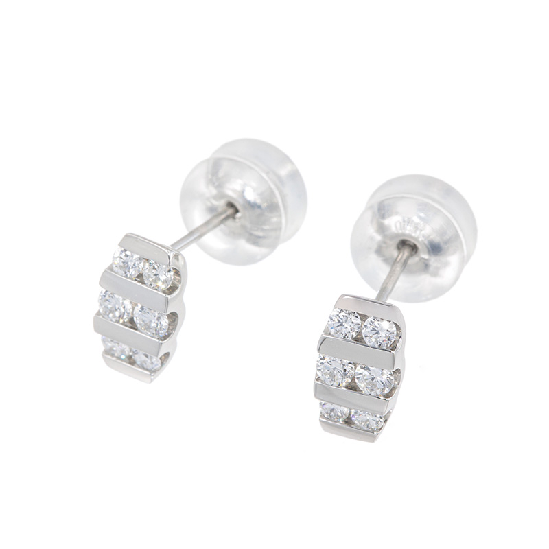 PT990ダイヤモンド(リリーダイヤカット)エアリアルピアス