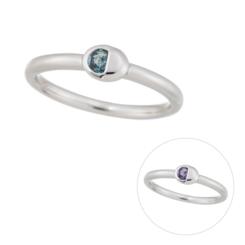 PT950 ブラジル産アレキサンドライト リング AL 約0.08ct 