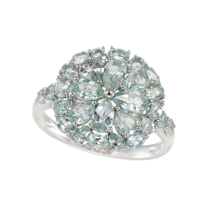 PT950 コーネルピン(ミントカラー) リング KO 約2.45ct